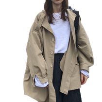 Internet Red Port Taste Ins Superfire Coats Womens Clothing Spring Autumn Chic Retro Long Sleeve Loose Students Autumn Fried Street Wind Clothes