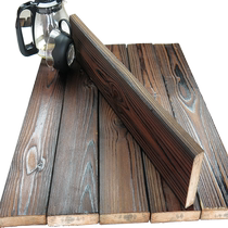 Navigator wainscot dado surface carbonized wood board wall decorative panel shop billboard 10*90MM