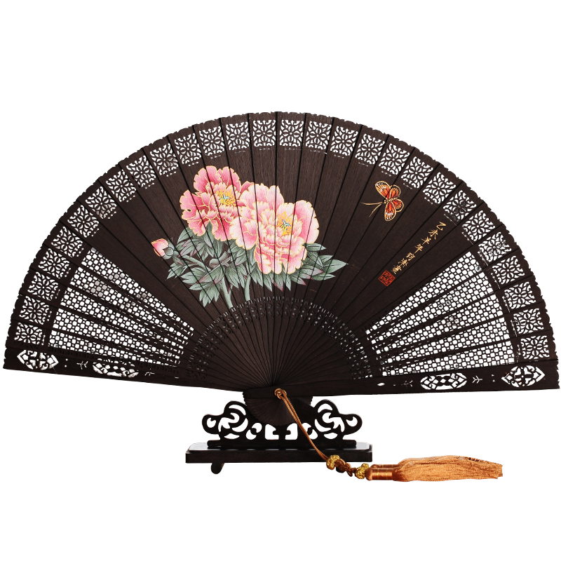 wood carving folding fan Latest Authentic Product Praise