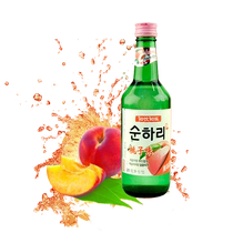 Южная Корея импортирует Лотте раннее Drinking wine Peach Вкус 360мл слегка опьяняющий фруктово вино с небольшой дискреционной разминкой
