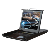 Recarson KVM switch vga switch usb switch HDMI display 8 VGA cables with USB interface 1280*102417 inch 8-port four-in-one rack-mounted