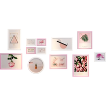 Develop and print photos photo wall living room one wall creative photo wall photo frame hanging wall combination conjoined hanging decoration