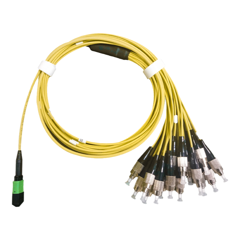 永定MPO-MPO-LC/FC/MTP万兆单模apc光纤跳线8 12芯40G100G模块连接线OS2机房数据中心集束阻燃1/2/3m ...