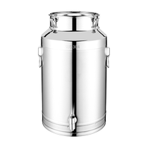 304 stainless steel oil barrel wine barrel edible peanut oil with lid thickened sealed tank milk barrel with faucet 100 catties 50