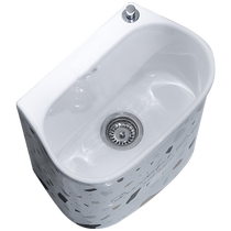 Yuanjiang Nordic household large mop pool ceramic bathroom wash mop pool mop pool balcony floor mop basin