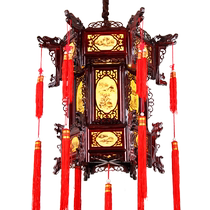 2024 новая китайская имитация антикварная твердая деревянная дворцовая лампа наружный водонепроницаем балкон рекламный светяний Цяо переселяющий фонарь овце