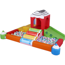 幼儿园早教中心蜡笔感统训练器材儿童室内海洋球池软体组合玩具屋