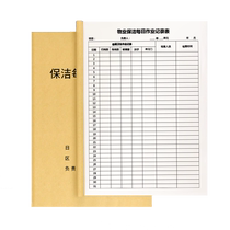 Property Subdivision Management Exotic Vehicles Records This Cleaning Record Table Security Officer Work Log Book Hotel Restaurant Public Toilet Toilet Cleaning Check Watch Security Patrol Sign to the table