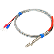 K-type thermocouple M6 screw temperature probe with spring multi-strand precision rivet electric thermocouple E-type temperature sensor