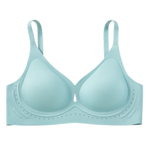 Sujiliangpin Thai latex underwear womens thin summer small breasts push-up and side breasts seamless bra without steel rings