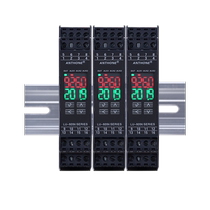 Rail-type temperature alarm display module over-temperature alarm low-temperature alarm RS485 communication modbus module