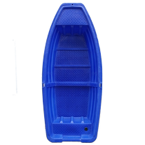 Plastic fishing boat fishing small fishing boat fishing boat assault boat fish boat glass PE boat double-layer beef tendon thickened breeding boat