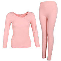 Q Thermal underwear womens suit thickened velvet body shaping student bottoming cotton sweater autumn coat autumn trousers