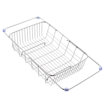 Kitchen Sink Drain Basket Wash Vegetable Rack Mesh Basket Basin Leaks Stainless Steel Dishwashing Filter Pool Filter Retractable Hanging Basket