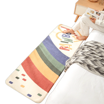 Dajiang lambskin bedroom strip home coffee table blanket