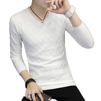 Sweater slim fit v-neck trendy personalized bottoming shirt Sweater slim fit v-neck trendy personalized bottoming shirt
