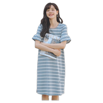 Miduli maternity dress fashionable spring and autumn skirt summer mid-length t-shirt skirt fashionable maternity wear summer dress