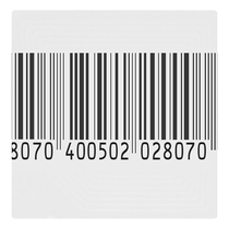 Meiqing supermarket anti-theft soft label radio frequency circular magnetic strip affixed to store product barcode induction electronic anti-theft label