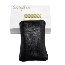 DUFAN lighter original accessories special leather case for Langsheng lighter black calfskin purely handmade