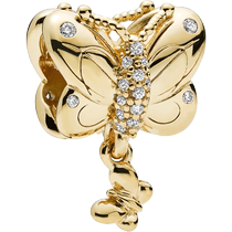 618] Pandora Pandora Shine shining golden butterfly charm golden animal high-end elegant fashion niche