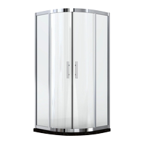 Arrow Cards Simple Shower Room Partition Glass Mobile Door Arc Sector Stainless Steel Bath Bath Room Customizable Bath Screen