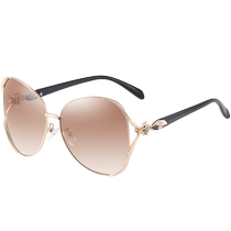 HD polarized sunglasses for round face women 2021 new sunglasses anti-UV fashion large frame Korean version trendy
