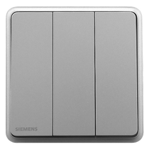 Siemens switch panel Lingyun three-open dual-control double-connected household single-open one-open two-three-four-position light switch