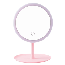 Internet celebrity led makeup mirror with light desktop desktop makeup mirror fill-in light portable rechargeable beauty mirror for women