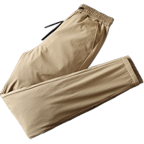 Hengyuanxiang winter mens down pants outer wear slim warm trousers thickened warm pants white duck down casual pants