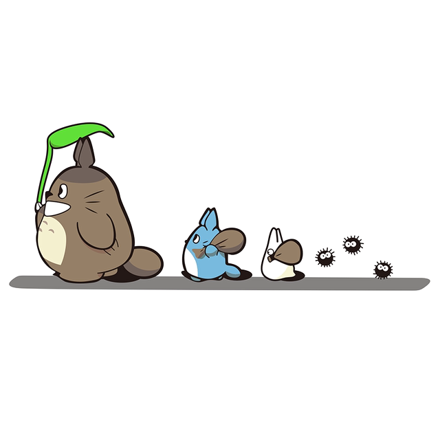 Totoro Cartoon Funny Animal Decorative Car Sticker