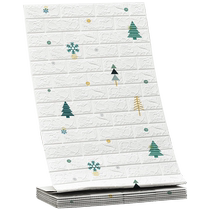 Wallpaper self-adhesive 3D three-dimensional wall stickers decorative waterproof and moisture-proof wallpaper bedroom warm background wall stickers