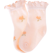 aengbay baby summer thin newborn baby socks cotton mesh socks loose mouth baby girl spring and summer socks