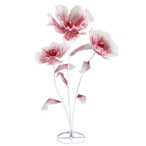 Baijie wedding props simulated silk screen flower shop window decoration ornaments paper gauze flower scene layout wedding road guide