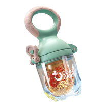 Baby bite bag fruit and vegetable food supplement baby and toddler eating fruit artifact pacifier teether molar stick bite and play