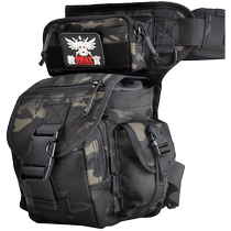 Hanye multifunctional outdoor cycling leg bag mens motorcycle military fan tactical bag waterproof sports leg hanging waist bag