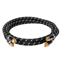 JIB Germany python original clothing import high-end hair burning grade 6N single crystal copper silver plated plus single crystal copper core two pairs of two 2RCA double lotus flower head audio line signal line CD bolder power amplifier BEB2001