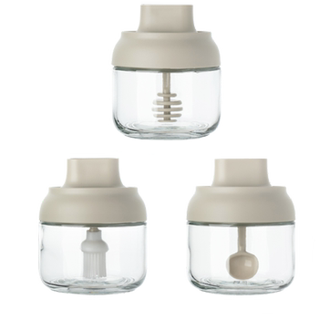 Condiment bottle combination glass kitchen supplies