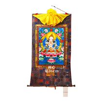 Tibetan Village Vajrasattva Thangka hanging painting Tibetan handmade Nepali cotton imitation hand-painted Vajrasattva decorative painting