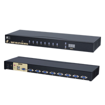 BOWU KVM switch 8-port vga eight-in and one-out multi-computer laptop monitoring shared mouse button display 8-in and 1-out usb multi-interface splitter audio and video synchronization hotkey switching