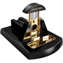 CIGARLOONG metal stainless steel cigar cutter cigar desktop solid wood cigar scissors thickened cigar scissors