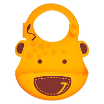 Marcus bib saliva napkin baby baby eating pocket silicone food supplement bib rice pocket portable bib for children