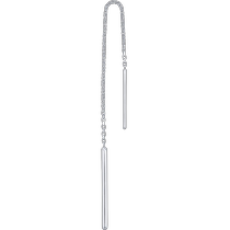 Chow Sang Sang Pt950 platinum platinum earrings single-sided earrings earrings simple and versatile 89173E