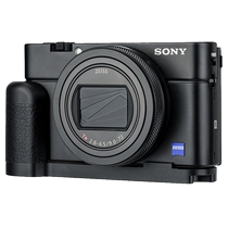 JJC is suitable for Sony RX100M7 handle RX100M6 black card 7L quick release plate RX100 M2 M3 M4 M5 vertical clapper board anti-slip leather base