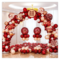 Wedding wedding decoration decoration balloon arch internet celebrity outdoor bracket door arch flower stand rural entrance hotel