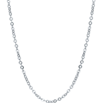 Samedi Foplatinum Necklace Womens Section pt950 White Gold O Chaîne de mots Chaînes de chaîne Verrouiller la chaîne osseuse Cadeaux fériés