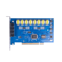 Hangpu HP708 8-way telephone recording card recording monitoring equipment PCI recording system equipment 8-way fixed line recording equipment incoming call pop-up screen real-time call inquiry recording card