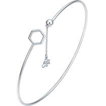 Saturday blessing platinum bracelet womens pt950 platinum little bee open bracelet Chinese Valentines Day gift for girlfriend