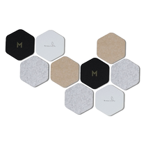 Photo wall punch-free ins room decoration photo wall background board self-adhesive Internet celebrity rounded hexagon