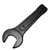 Weida percussion wrench heavy-duty percussion open-ended wrench single-head thickened industrial-grade hammering hardware tool straight handle