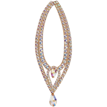 Danbaoluo Modern Dance Necklace Collar Neck Accessories National Standard Dance Diamond Neck Ring Latin Dance Accessories Performance Competition Special